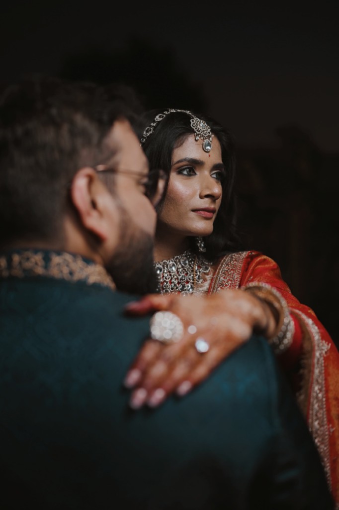 Rahul and Kashish in an elegant portrait together