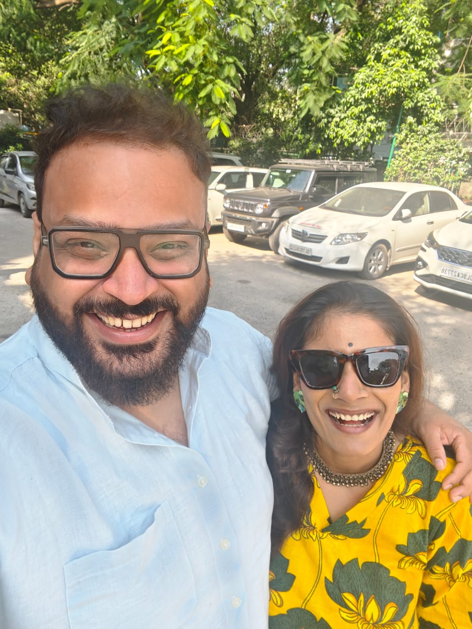 Couple selfie together